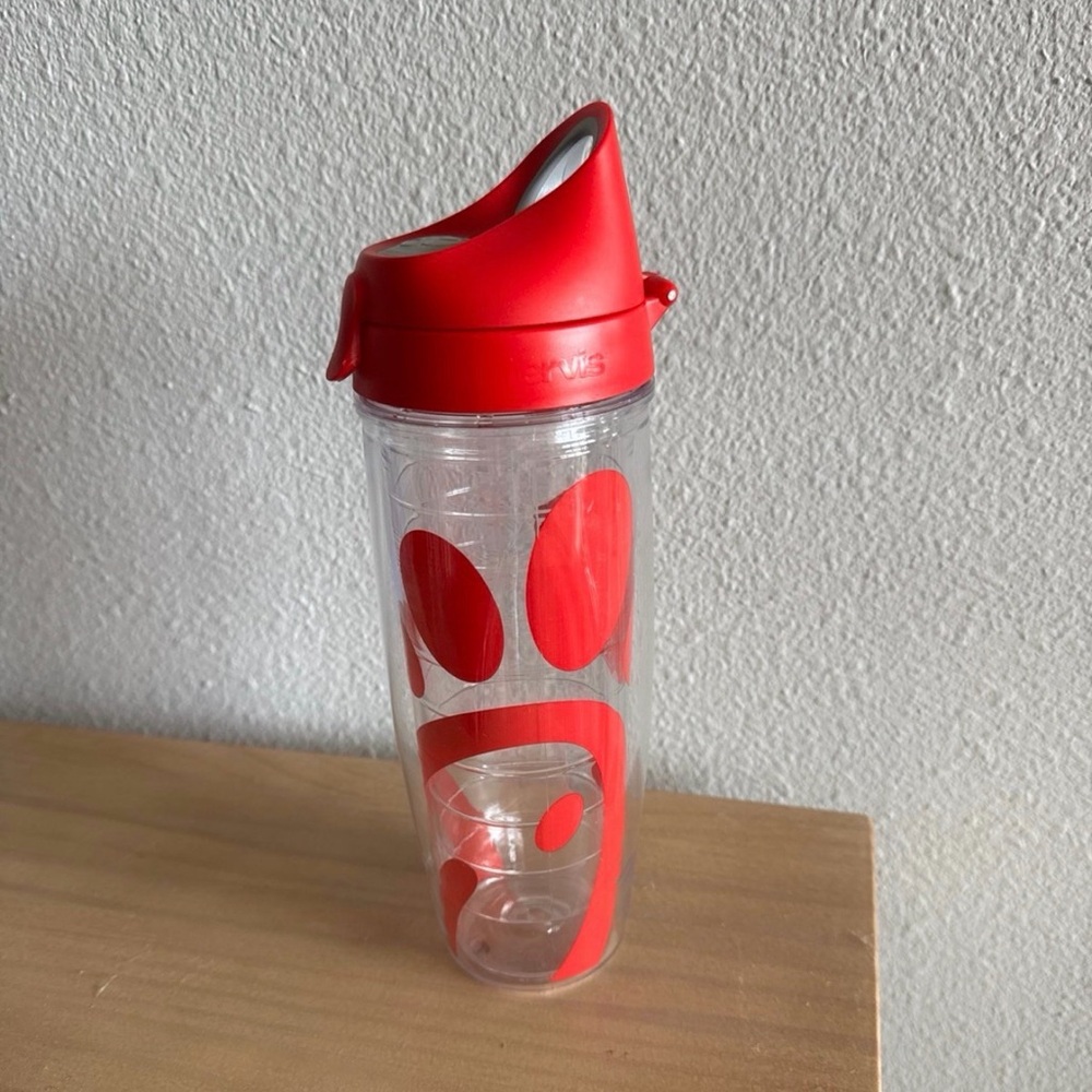 Chick-fil-A Tervis Water Bottle Red Logo 24oz Like New